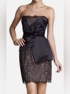 BCBG MAX AZARIA asymmetrical Strapless  Dress - Runway collection 2020 size 0